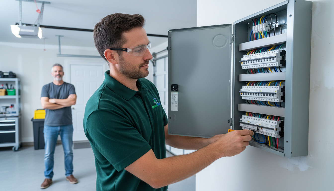 Residential electrical upgrade project